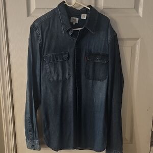 Levi's Dark Blue Denim Shirt